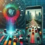 "Aplicación de la DGT que muestra predicción de tráfico en tiempo real utilizando inteligencia artificial en dispositivo móvil."
