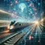 "Imagen de un tren AVE en movimiento, representando la implementación de sistemas de predicción de averías mediante algoritmos de inteligencia artificial para mejorar la seguridad y eficiencia del transporte ferroviario."